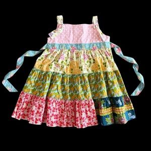 Matilda Jane Vintage Knot dress Colorful Floral Easter Spring Summer girls 8 996